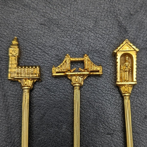 英國復古鍍金茶匙 6 件套,每盒